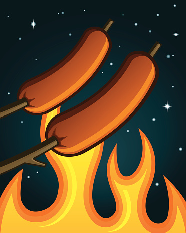 Detail Roasting Hot Dogs Clipart Nomer 6