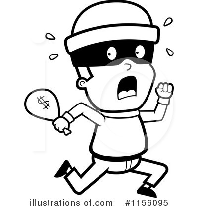 Detail Robber Clipart Black And White Nomer 5