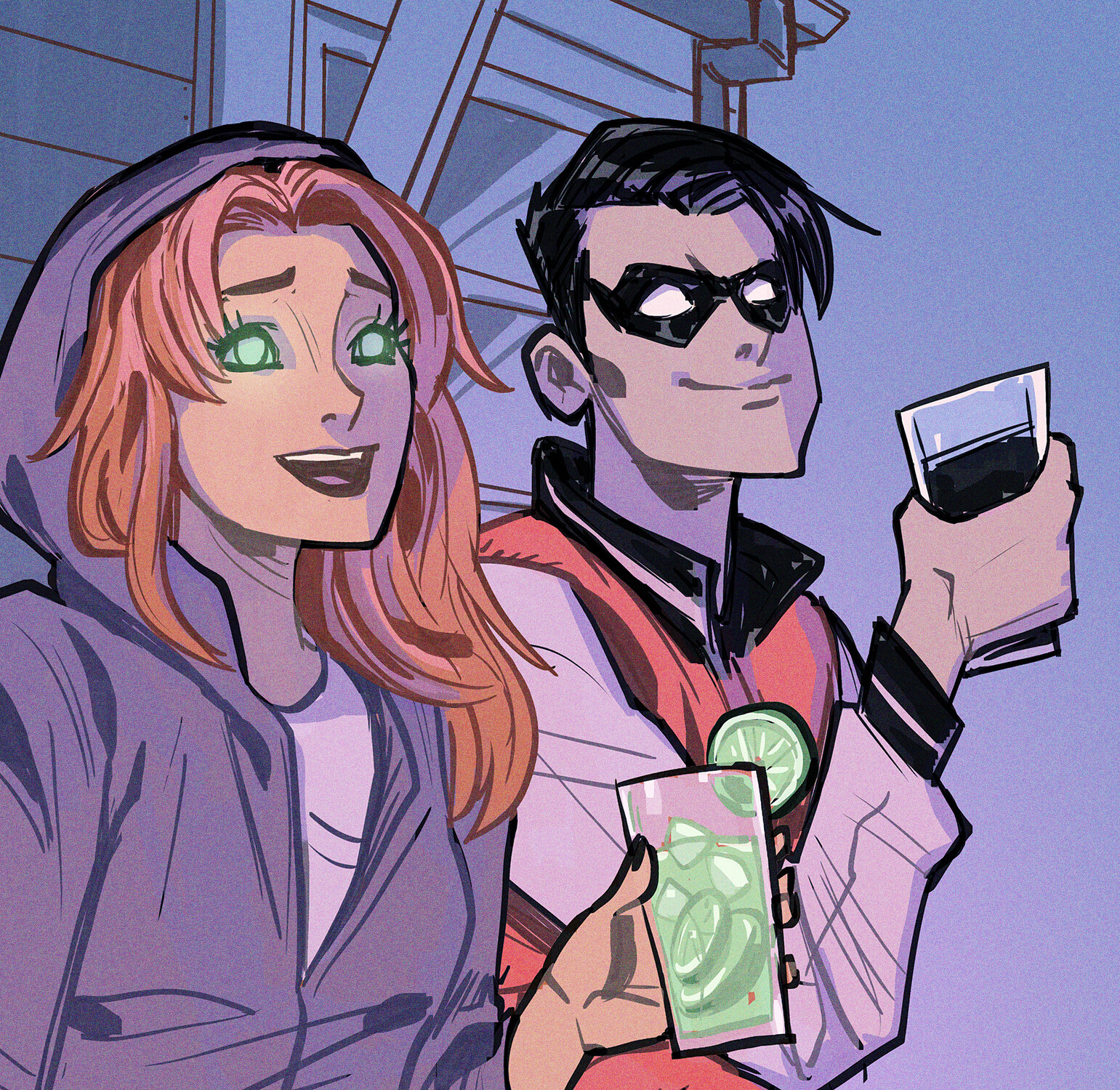 Detail Robin And Starfire Nomer 28