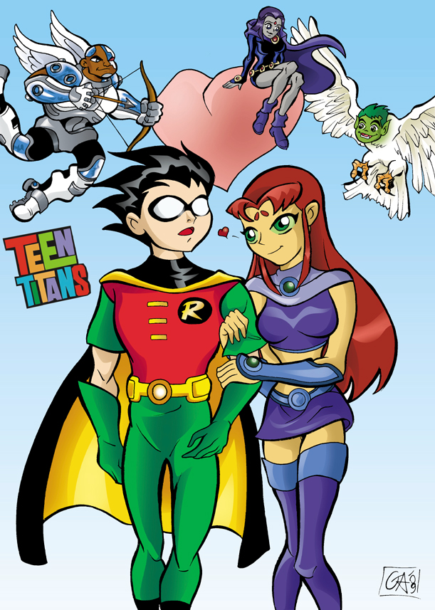 Detail Robin And Starfire Nomer 42