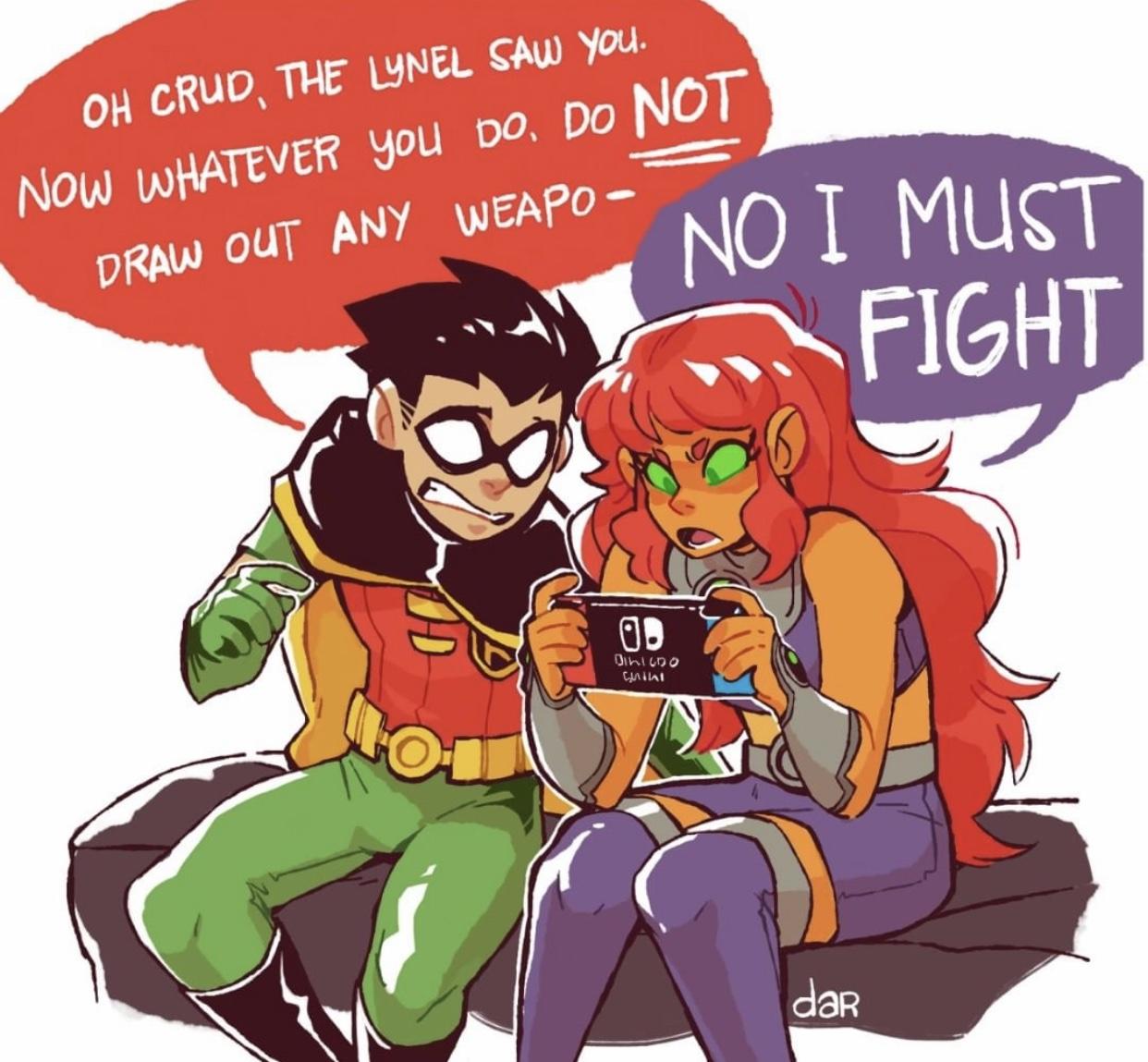 Detail Robin And Starfire Nomer 8