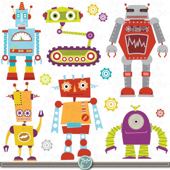 Detail Robot Clipart Transparent Background Nomer 53
