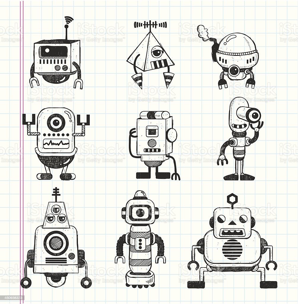 Detail Robot Doodle Nomer 25
