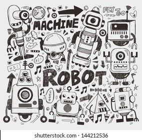 Detail Robot Doodle Nomer 6