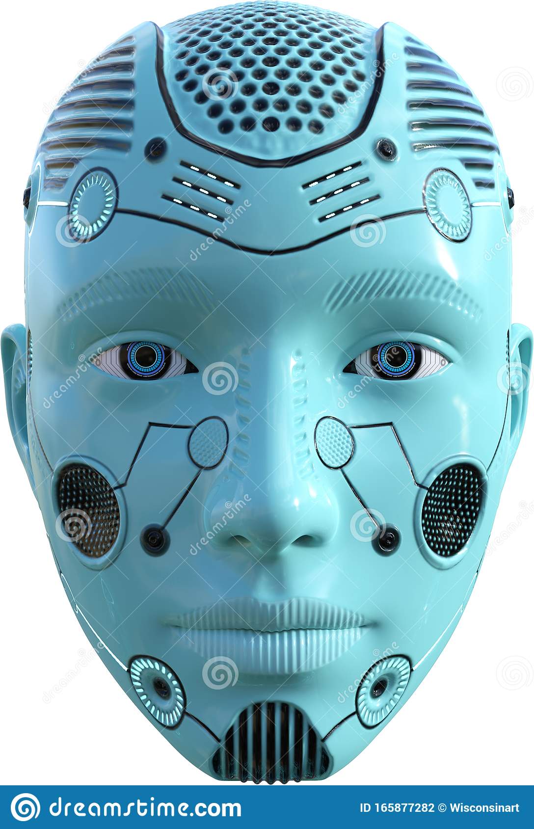 Detail Robot Face Png Nomer 6