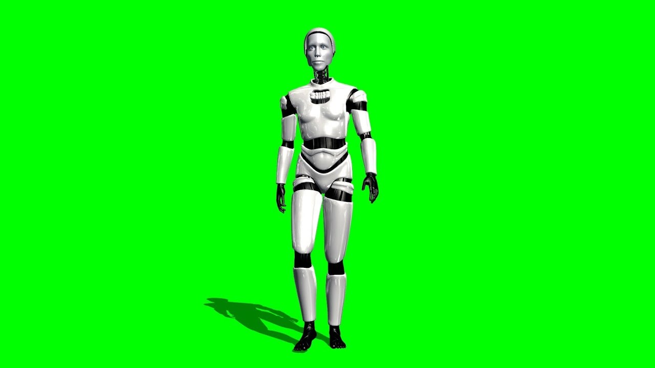 Detail Robot Green Screen Nomer 3