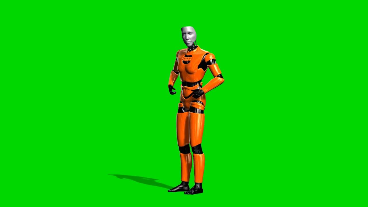 Detail Robot Green Screen Nomer 23