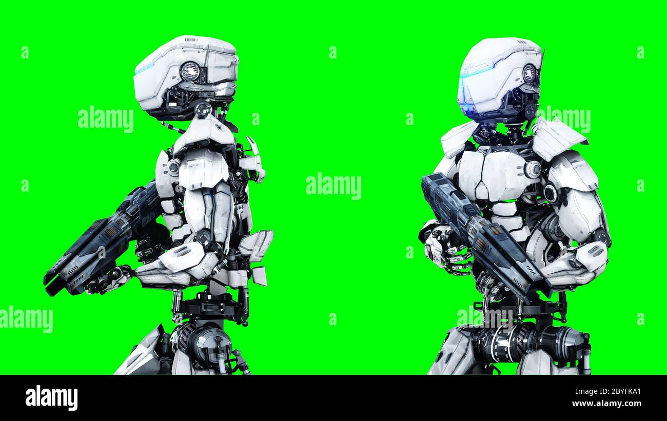 Detail Robot Green Screen Nomer 37