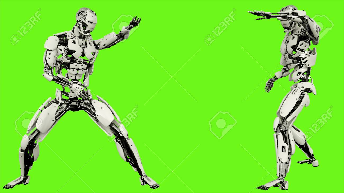 Detail Robot Green Screen Nomer 47
