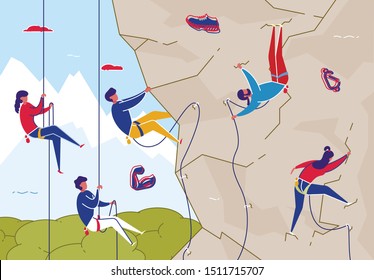 Detail Rock Climbing Kartun Nomer 11