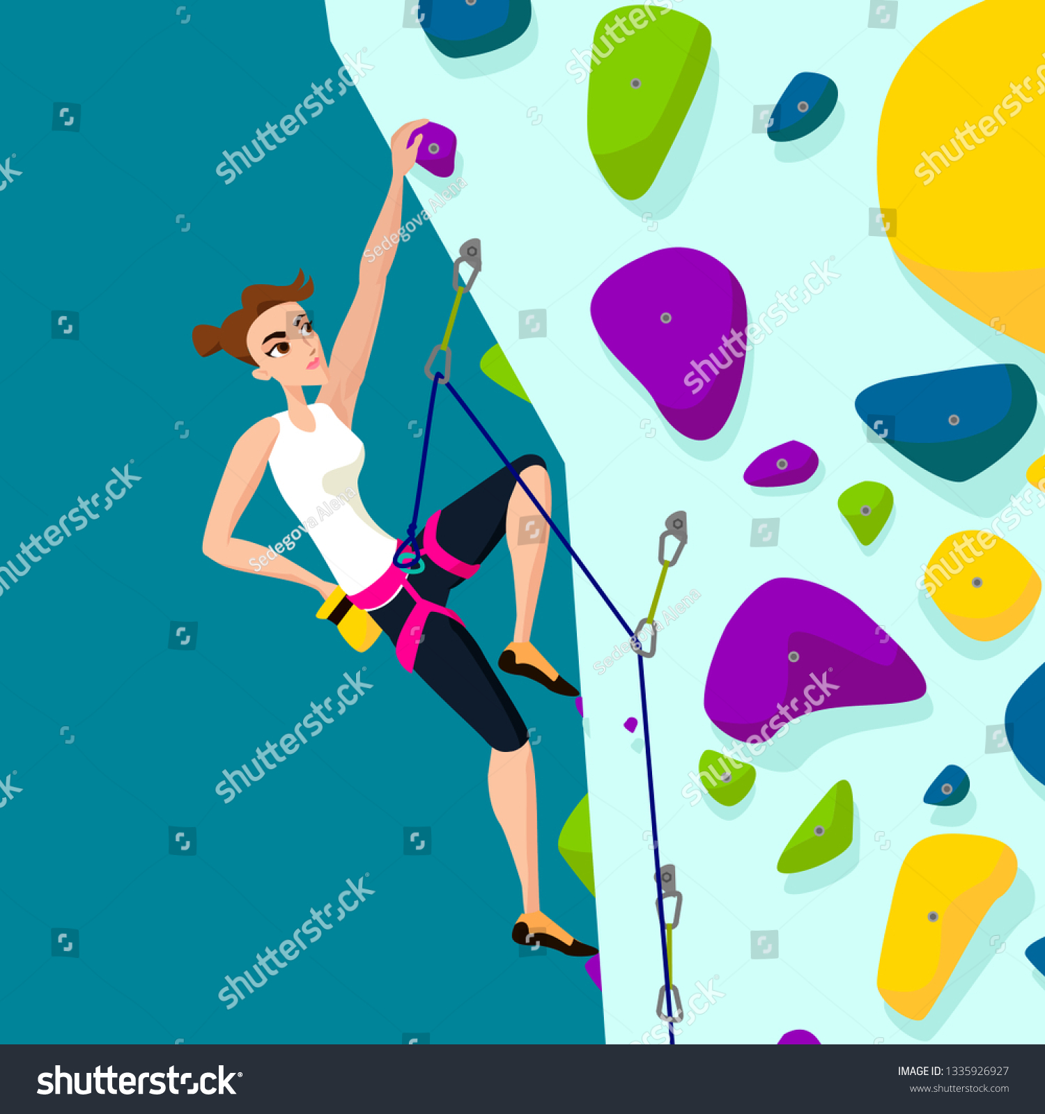 Detail Rock Climbing Kartun Nomer 12