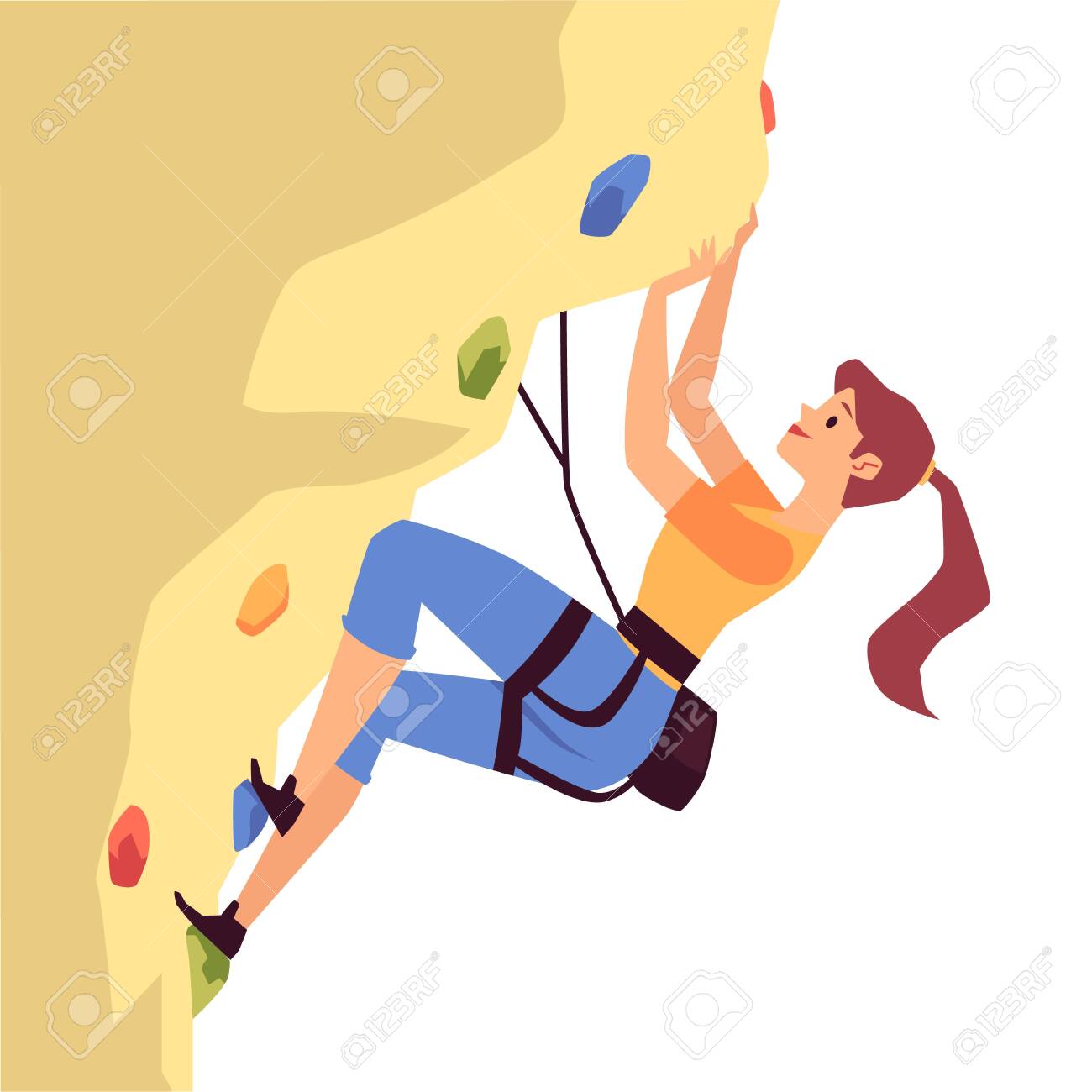 Detail Rock Climbing Kartun Nomer 13