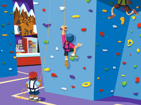 Detail Rock Climbing Kartun Nomer 25