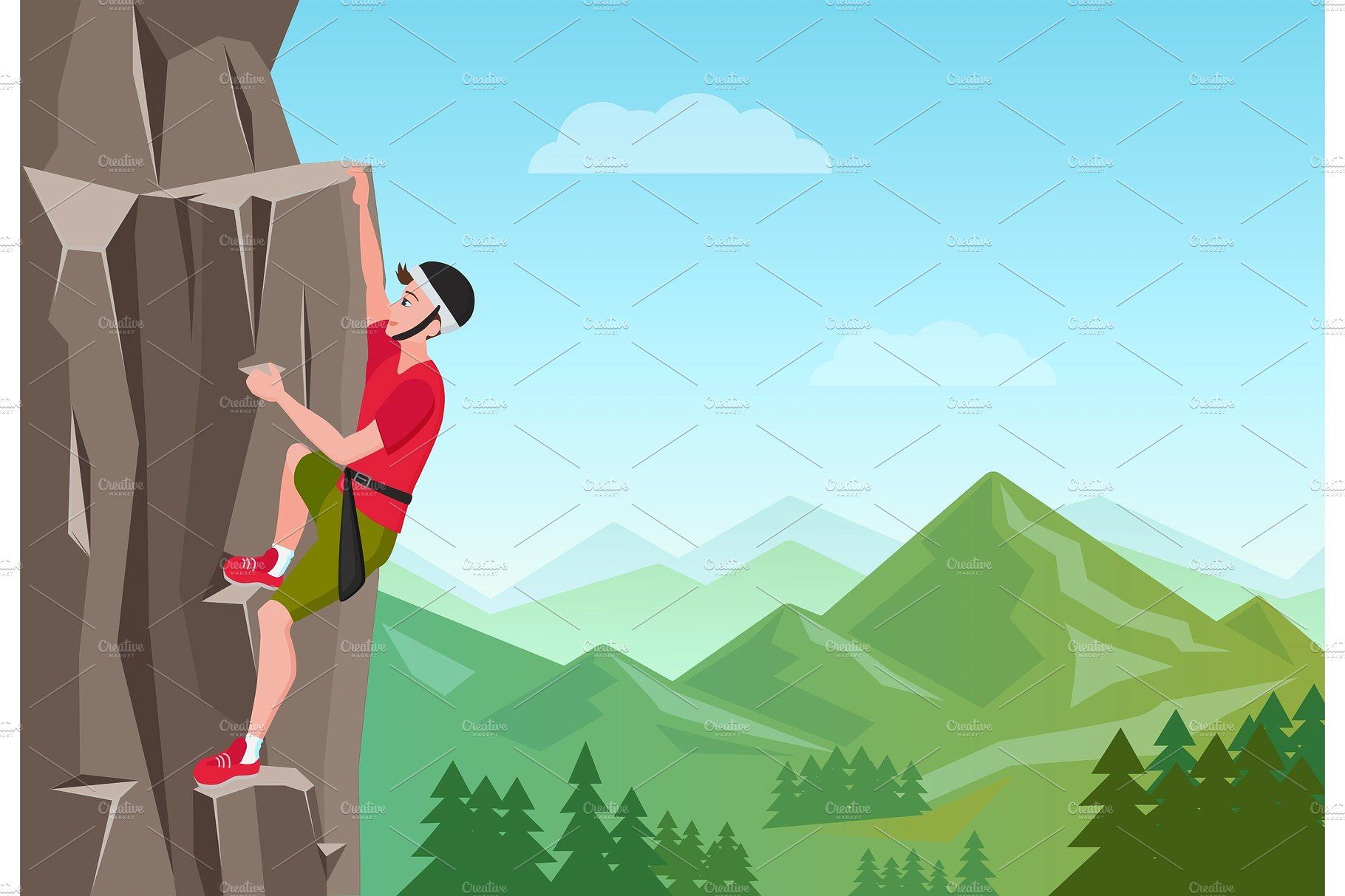 Detail Rock Climbing Kartun Nomer 41