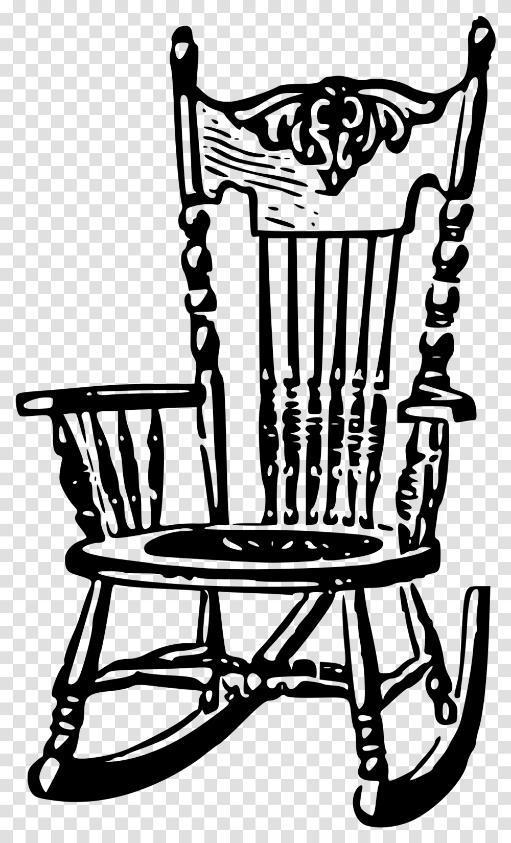 Detail Rocking Chair Clip Art Nomer 13