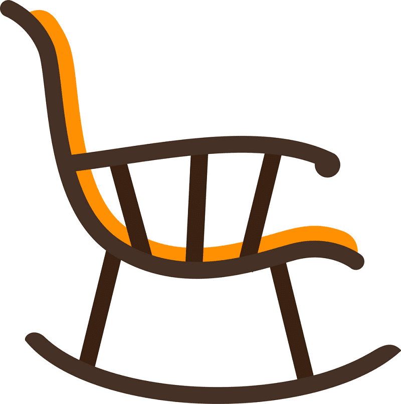 Detail Rocking Chair Clip Art Nomer 40