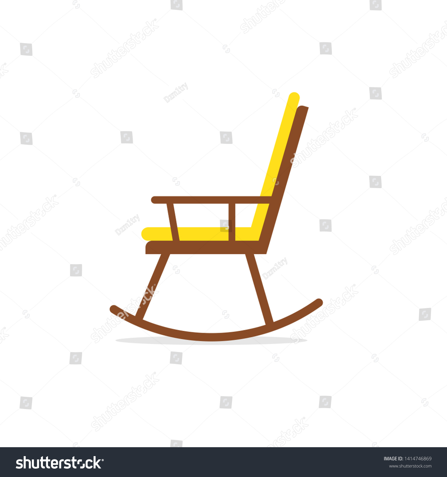 Detail Rocking Chair Clip Art Nomer 42