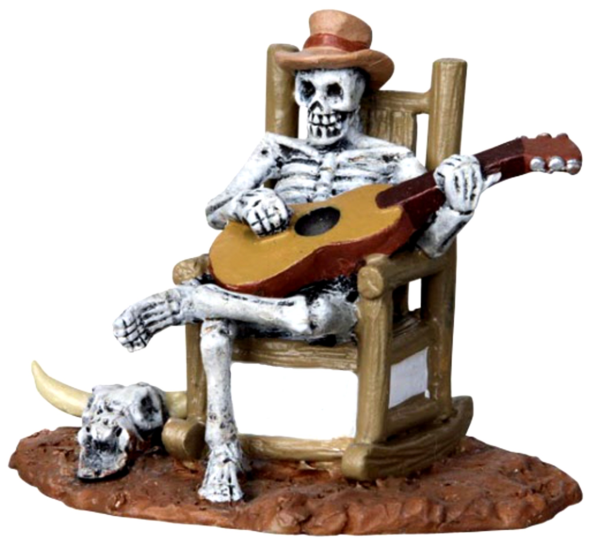 Detail Rocking Chair Skeleton With Cat Nomer 12