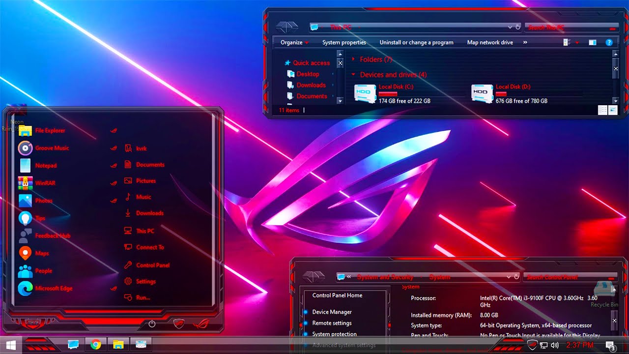 Rog Theme Windows 10 - KibrisPDR