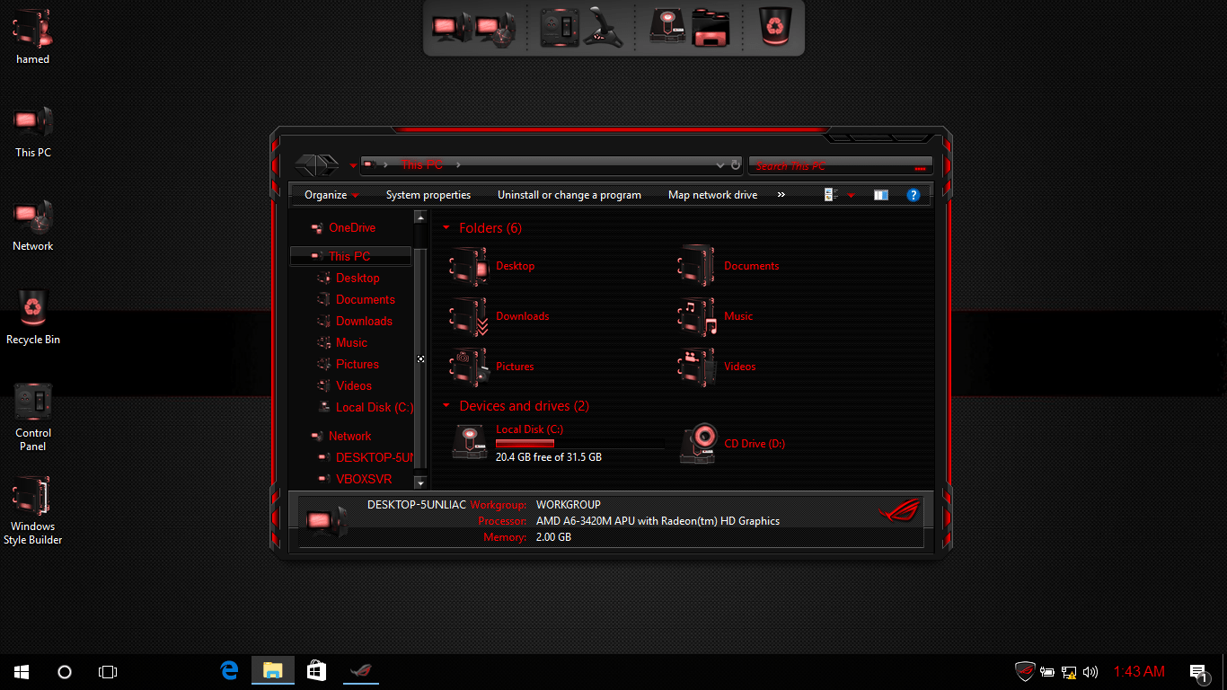 Detail Rog Theme Windows 10 Nomer 11