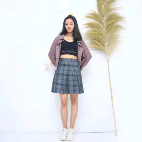 Detail Rok Tartan Pendek Nomer 40
