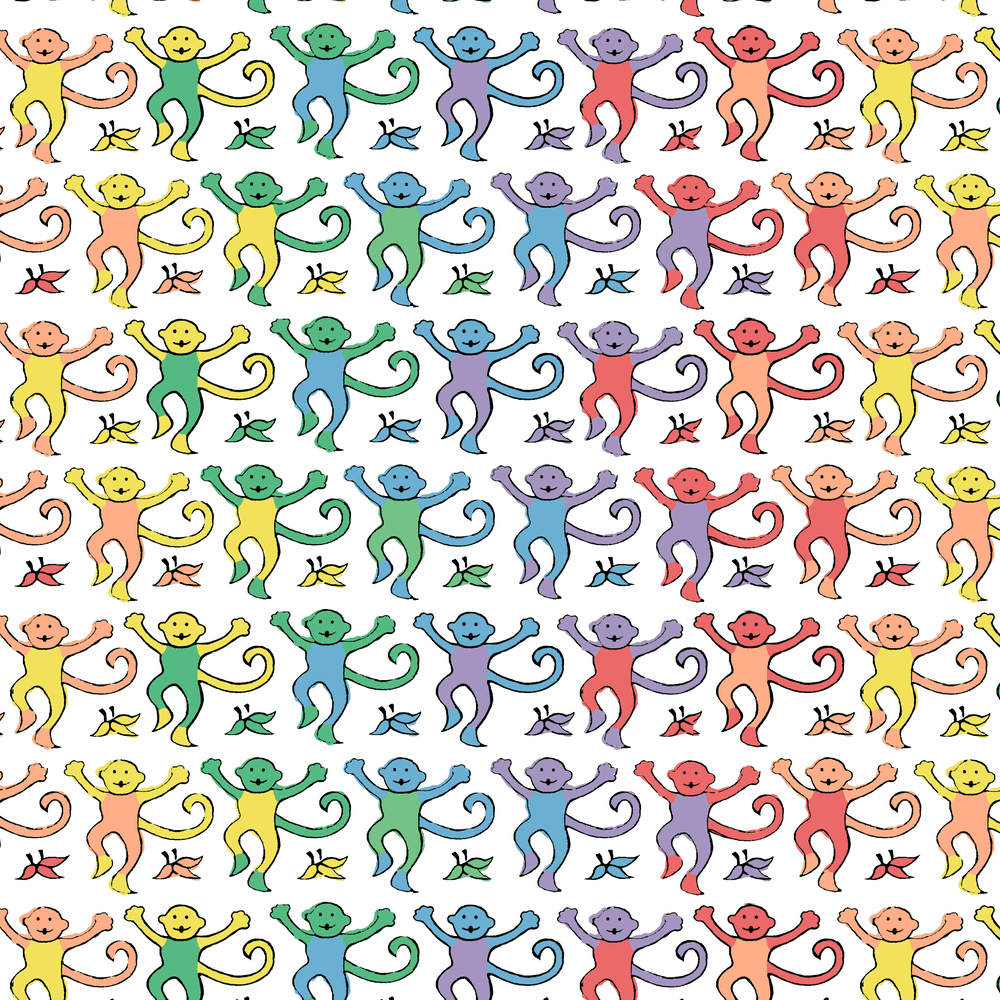 Detail Roller Rabbit Monkey Wallpaper Nomer 18