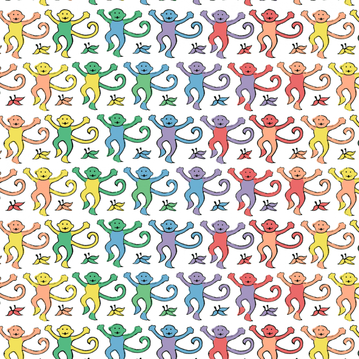 Detail Roller Rabbit Rainbow Monkey Nomer 31