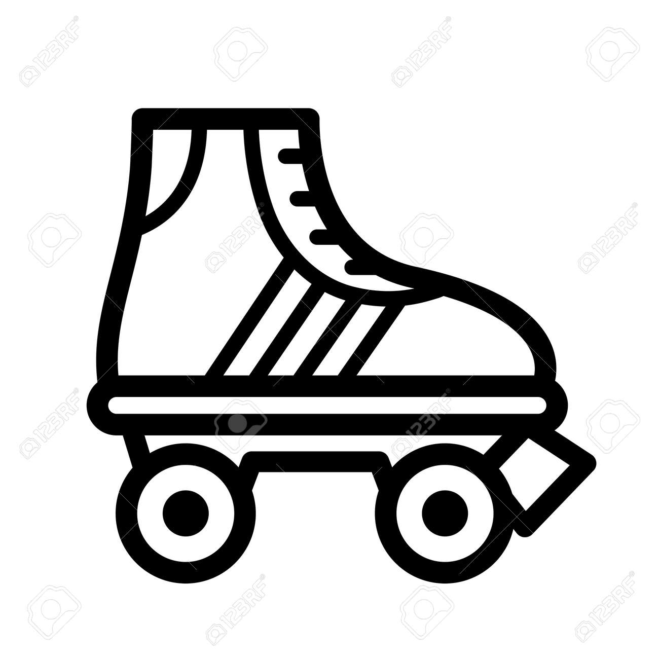 Detail Roller Skates Clipart Black And White Nomer 13