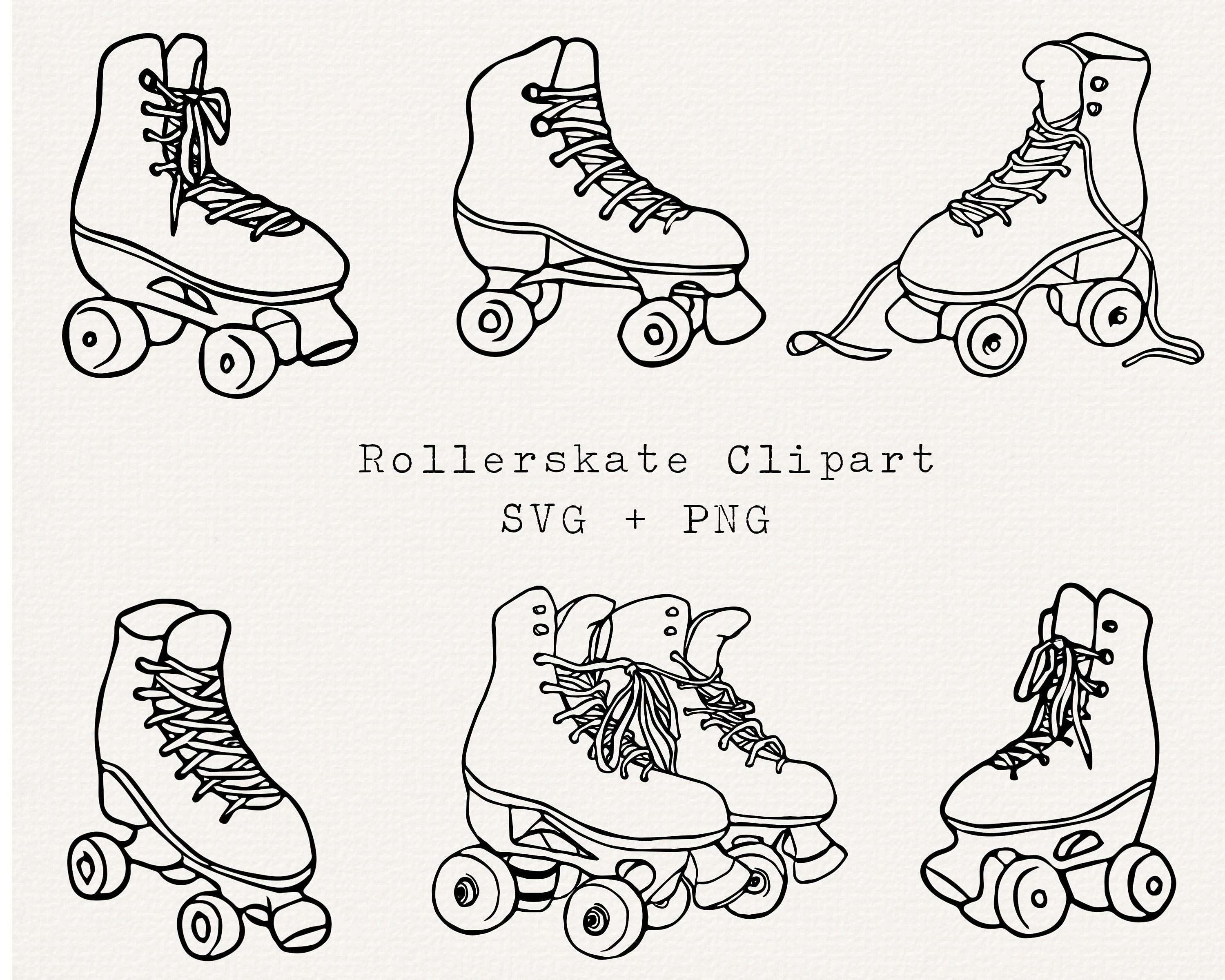 Detail Roller Skates Clipart Black And White Nomer 30