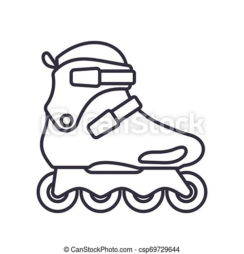 Detail Roller Skates Clipart Black And White Nomer 48