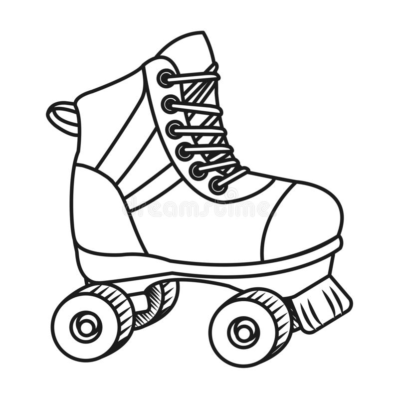 Detail Roller Skates Clipart Black And White Nomer 6