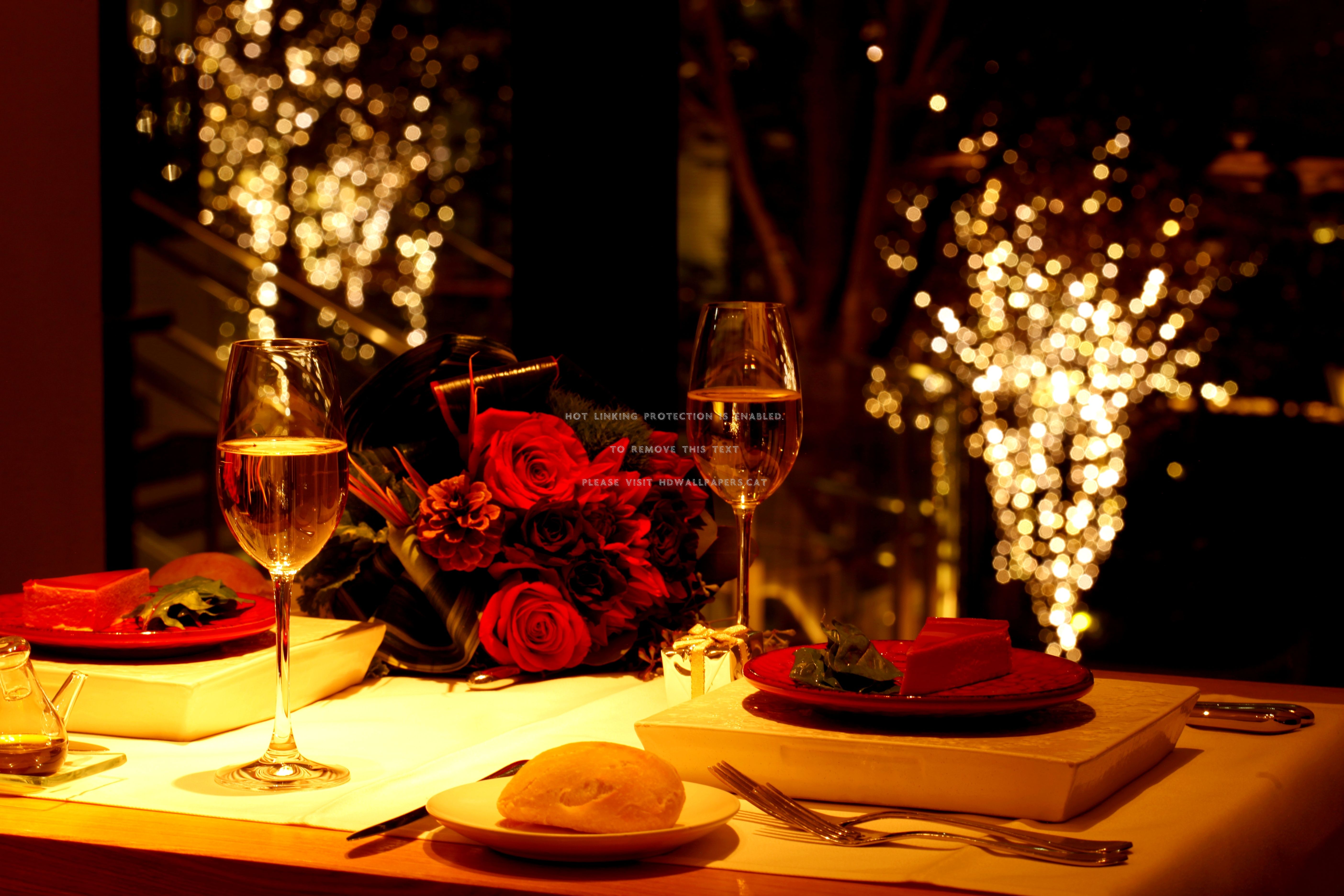 Detail Romantic Dinner Wallpaper Nomer 4