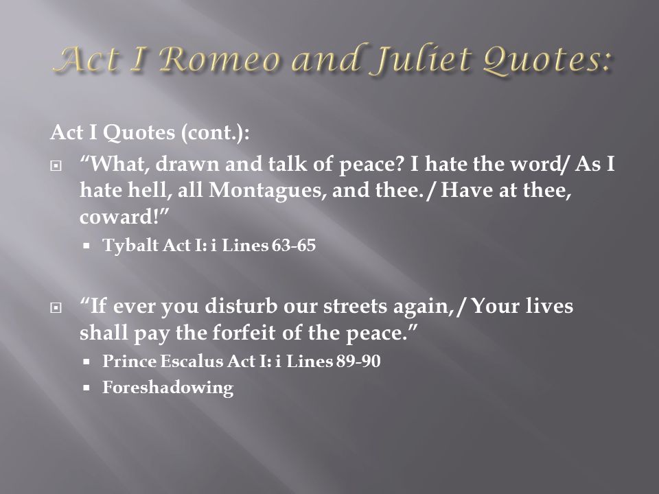 Download Romeo And Juliet Tybalt Quotes Nomer 18