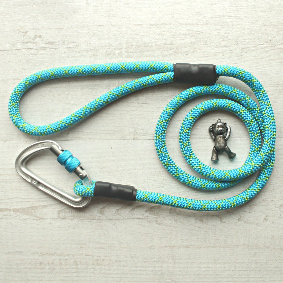 Detail Rope Dog Leash With Carabiner Nomer 32