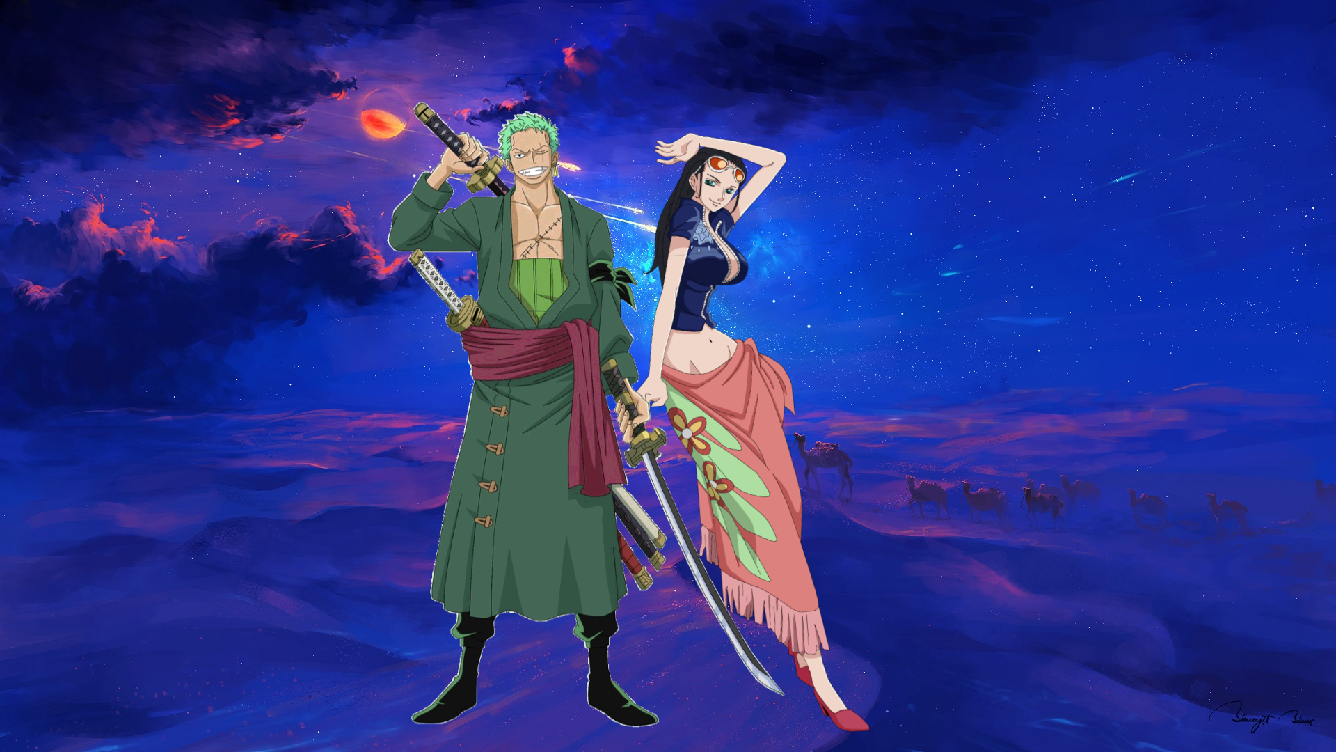 Detail Roronoa Zoro And Nico Robin Nomer 36