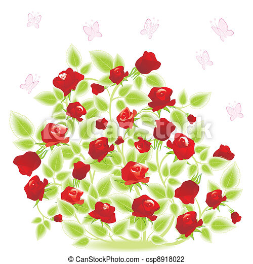 Detail Rose Bushes Clipart Nomer 48