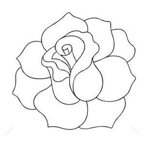 Detail Rose Clipart Black And White Nomer 51