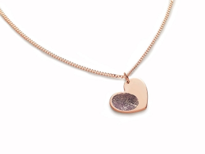 Detail Rose Gold Fingerprint Necklace Nomer 22