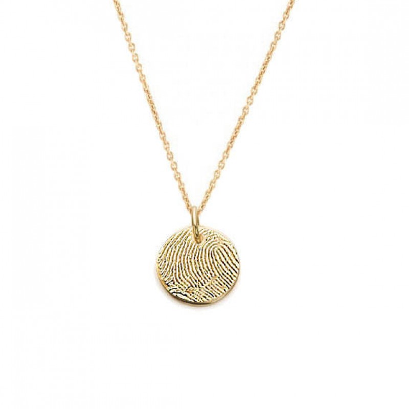 Detail Rose Gold Fingerprint Necklace Nomer 24