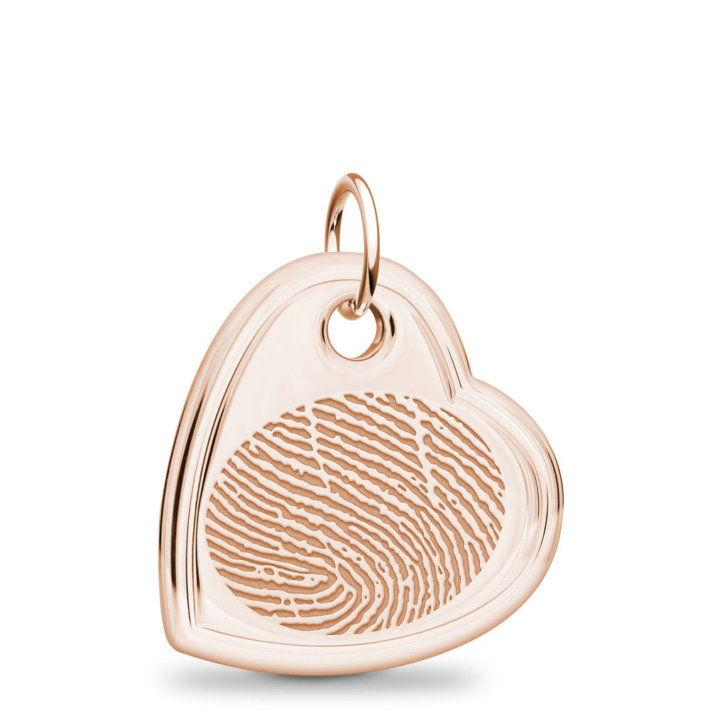 Detail Rose Gold Fingerprint Necklace Nomer 6