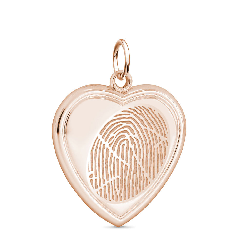 Detail Rose Gold Fingerprint Necklace Nomer 10