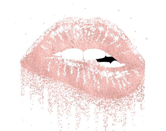 Detail Rose Gold Lips Clipart Nomer 20