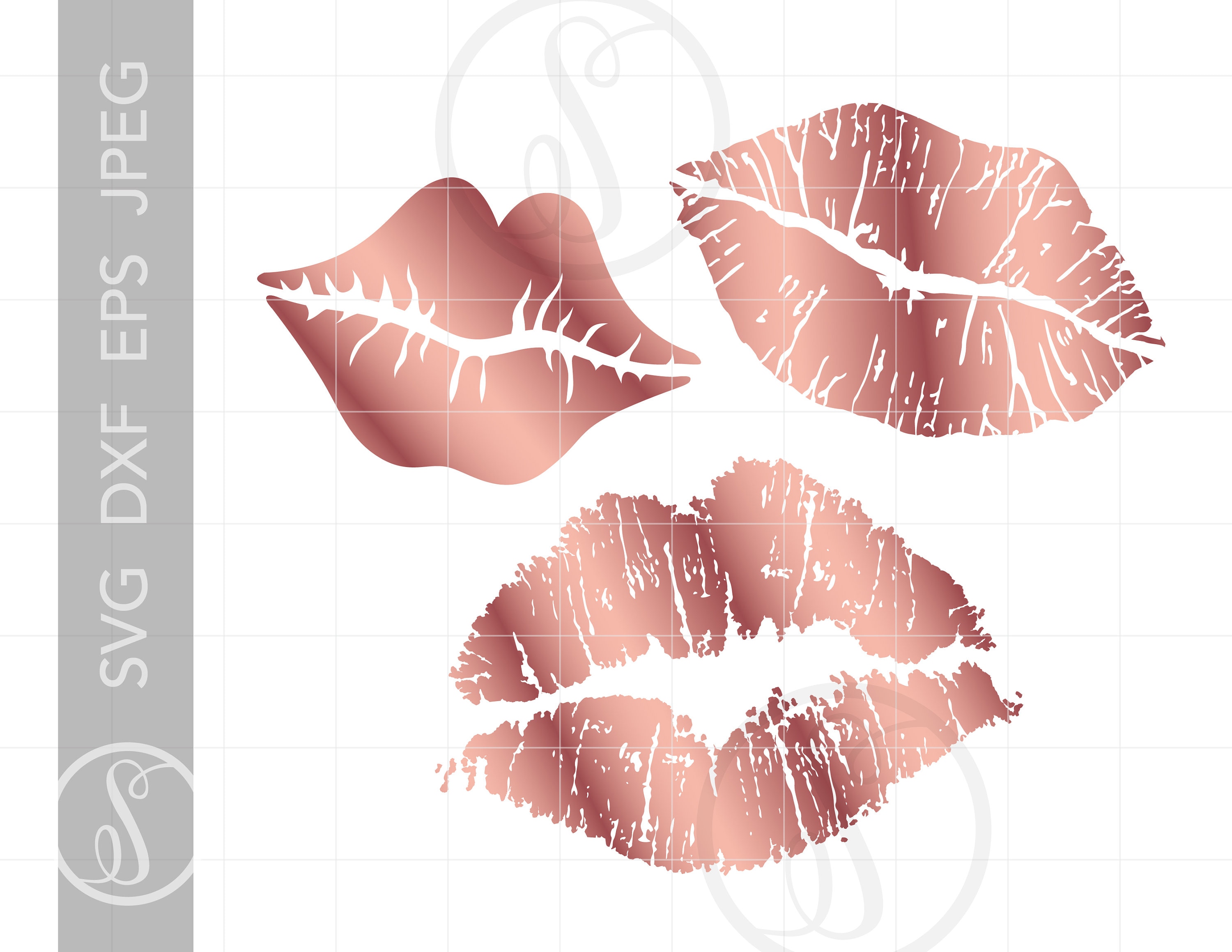 Detail Rose Gold Lips Clipart Nomer 9