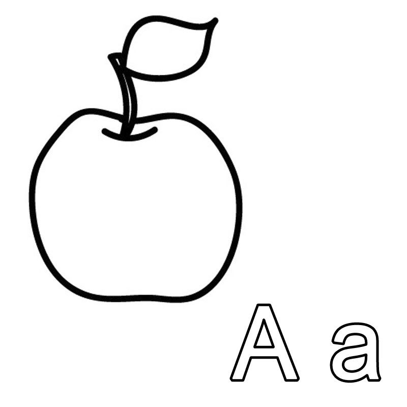 Detail Apfel Zum Ausmalen Nomer 4