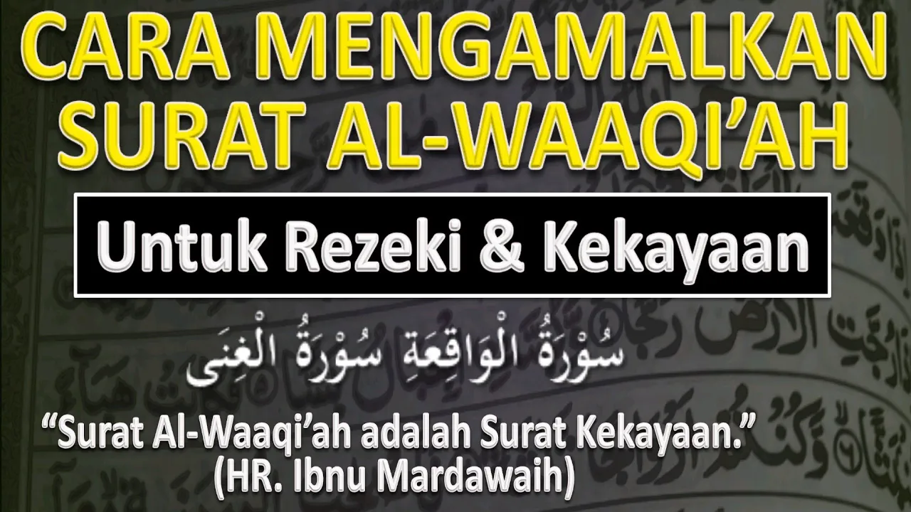 Detail Doa Sesudah Baca Surat Waqiah Nomer 47