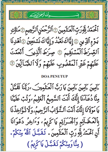 Detail Doa Setelah Membaca Surat Al Fatihah Nomer 2