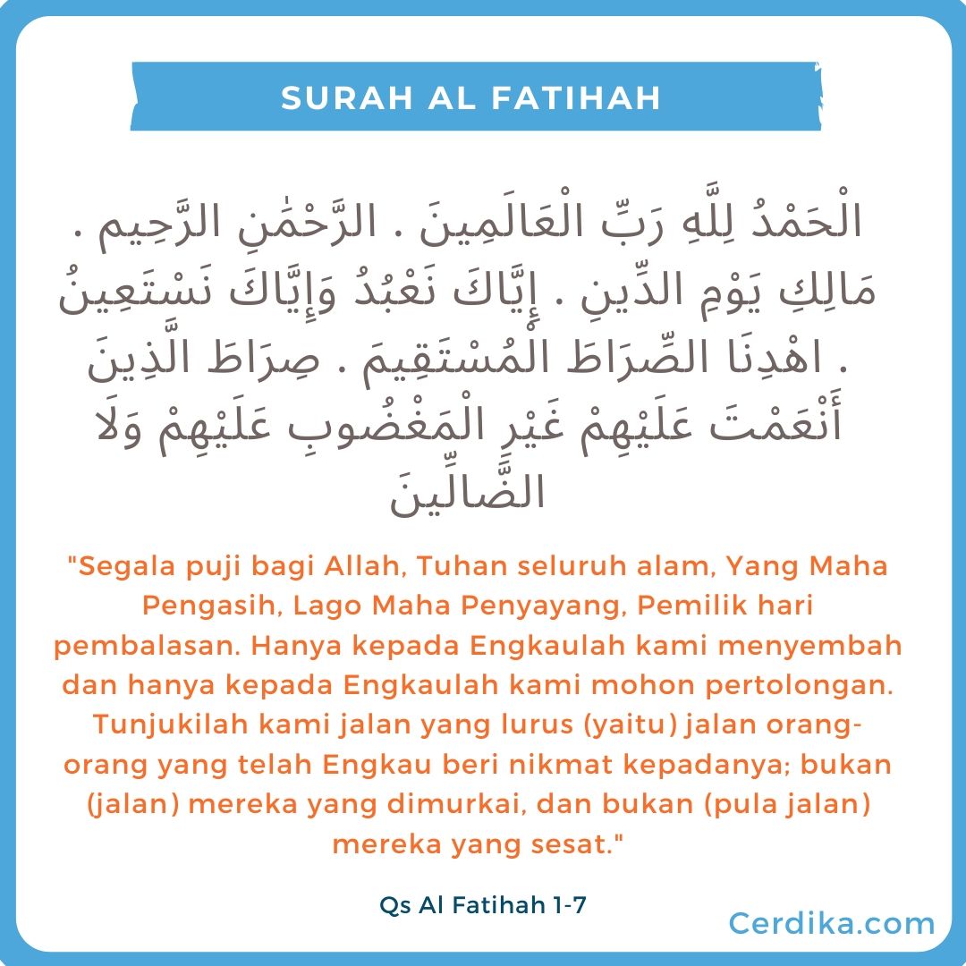 Detail Doa Setelah Membaca Surat Al Fatihah Arab Dan Latin Nomer 4