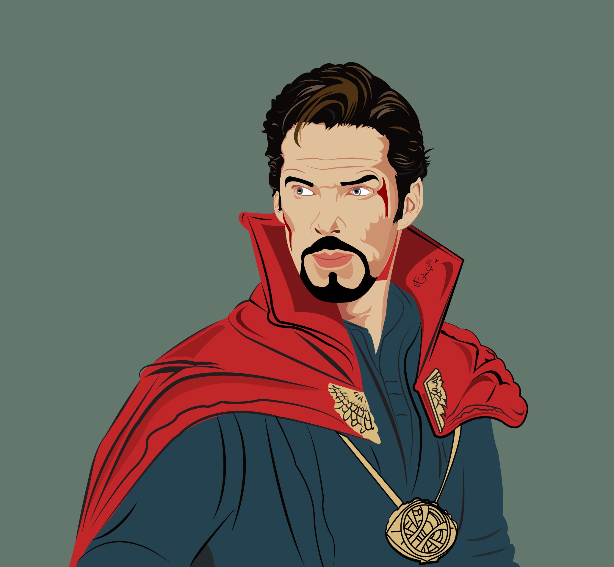 Detail Doctor Strange Vector Nomer 3