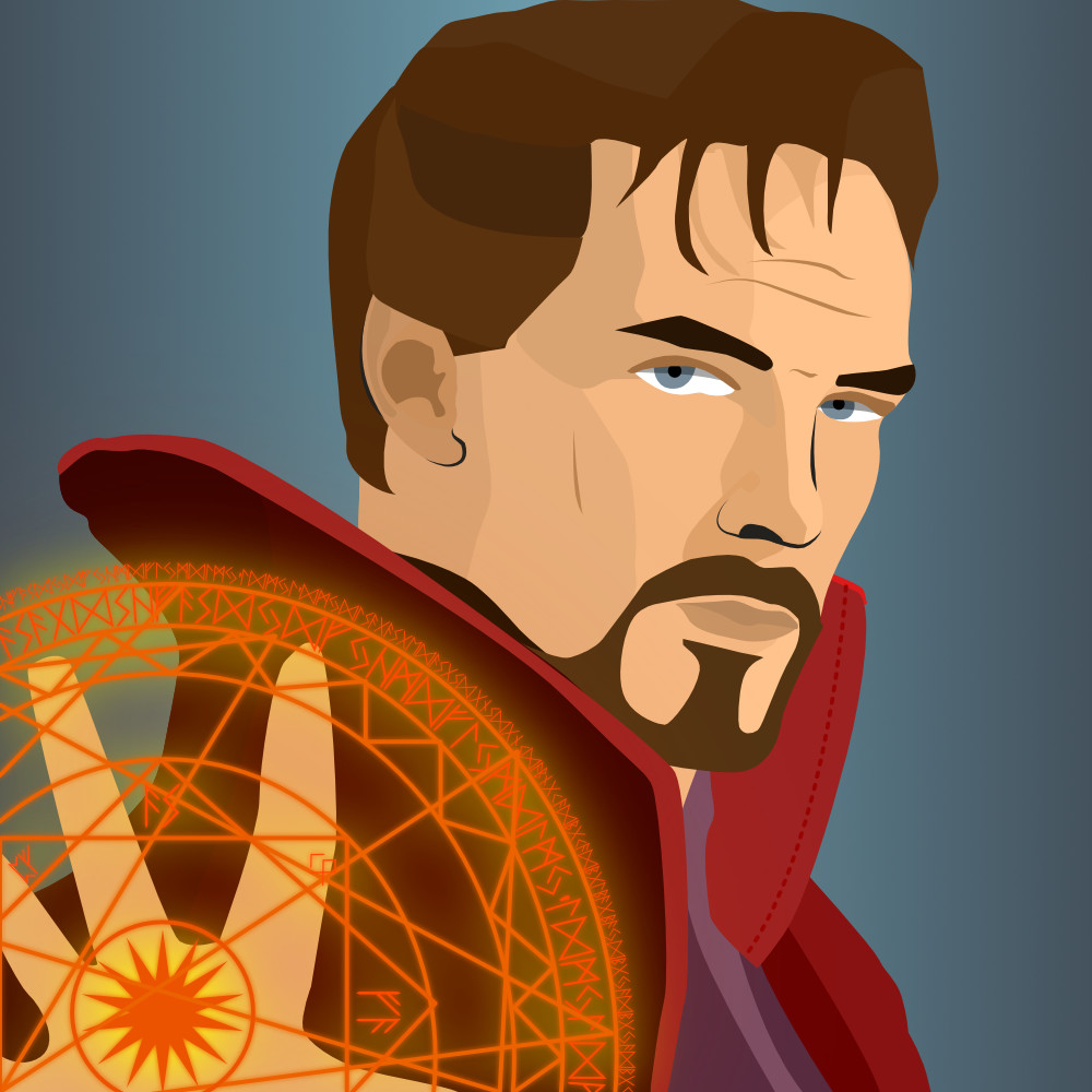 Detail Doctor Strange Vector Nomer 7