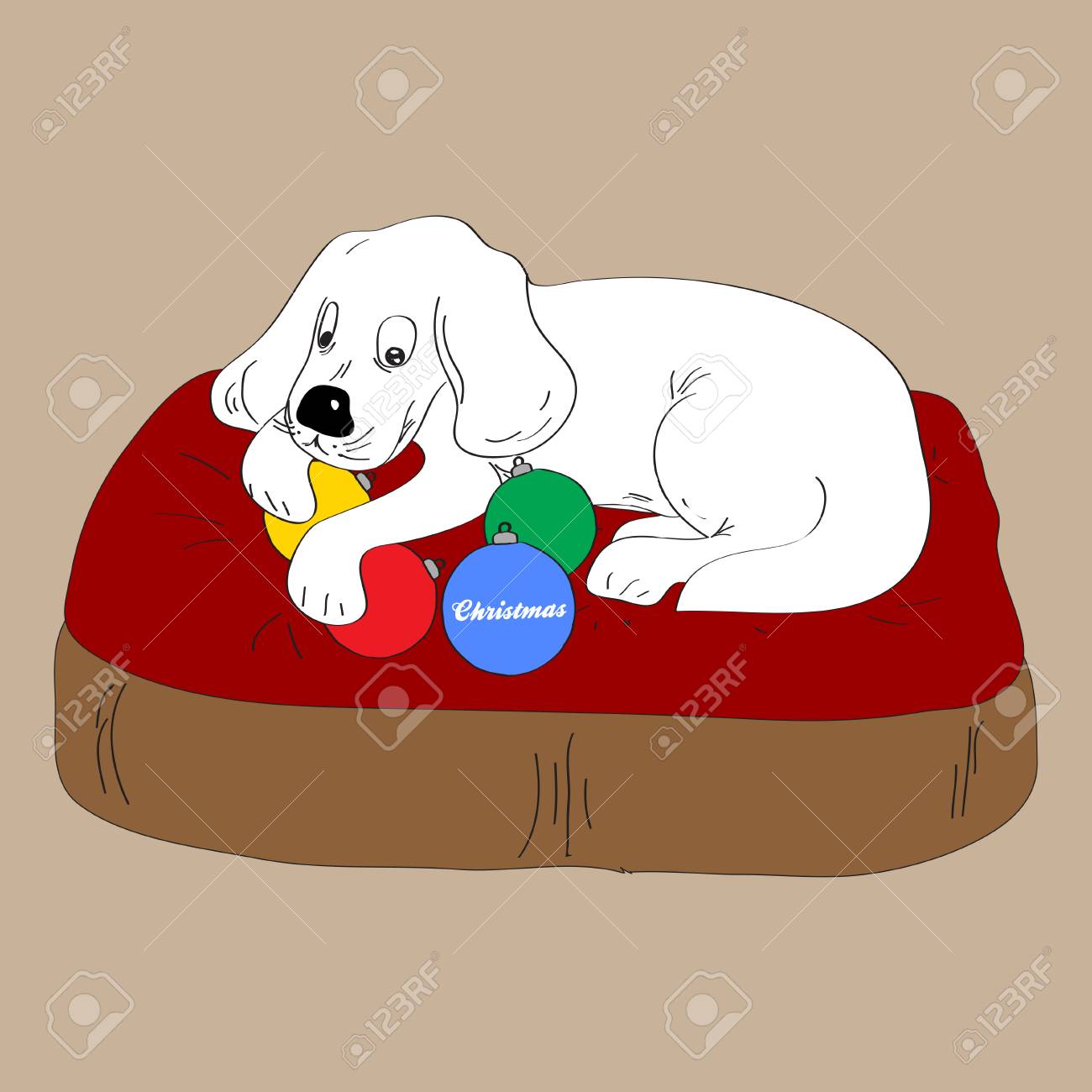 Detail Dog Bed Clipart Nomer 32